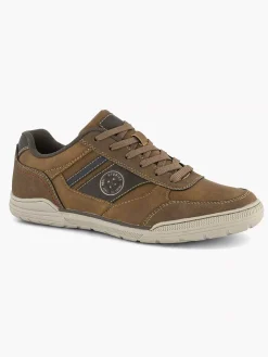 Easy Street Bruine Comfort Sneaker-Heren Sneakers