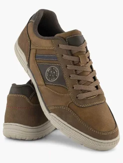 Easy Street Bruine Comfort Sneaker-Heren Sneakers