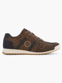 Easy Street Bruine Comfort Sneaker-Heren Sneakers