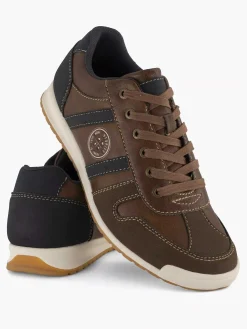 Easy Street Bruine Comfort Sneaker-Heren Sneakers