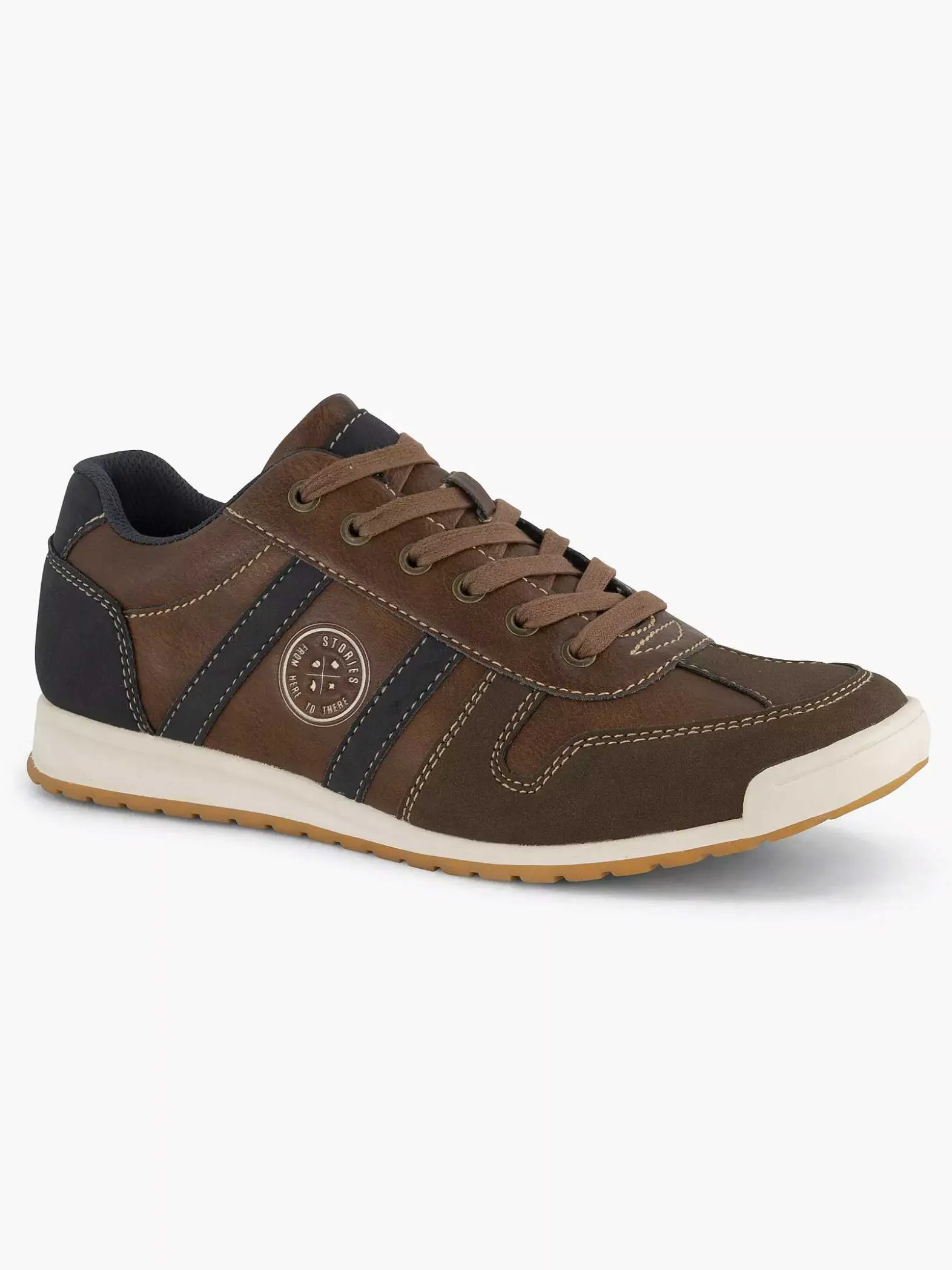 Easy Street Bruine Comfort Sneaker-Heren Sneakers