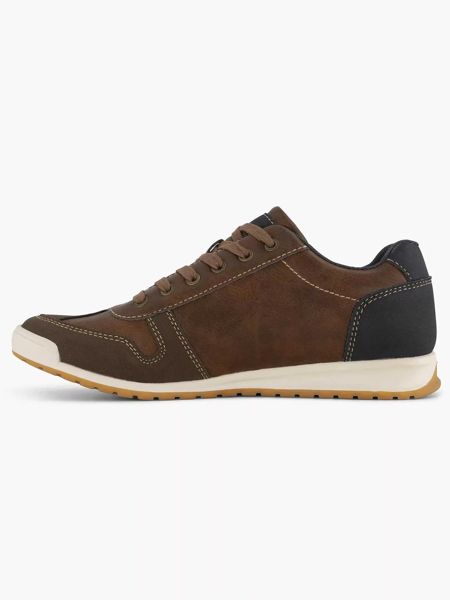 Easy Street Bruine Comfort Sneaker-Heren Sneakers