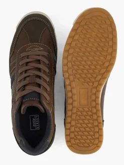 Easy Street Bruine Comfort Sneaker-Heren Sneakers