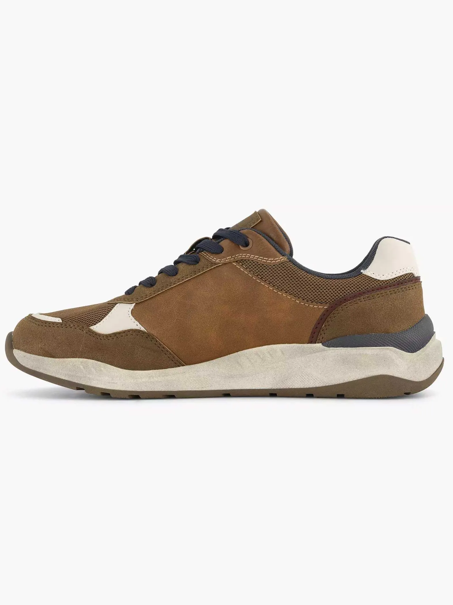 Easy Street Bruine Comfort Sneaker-Heren Sneakers