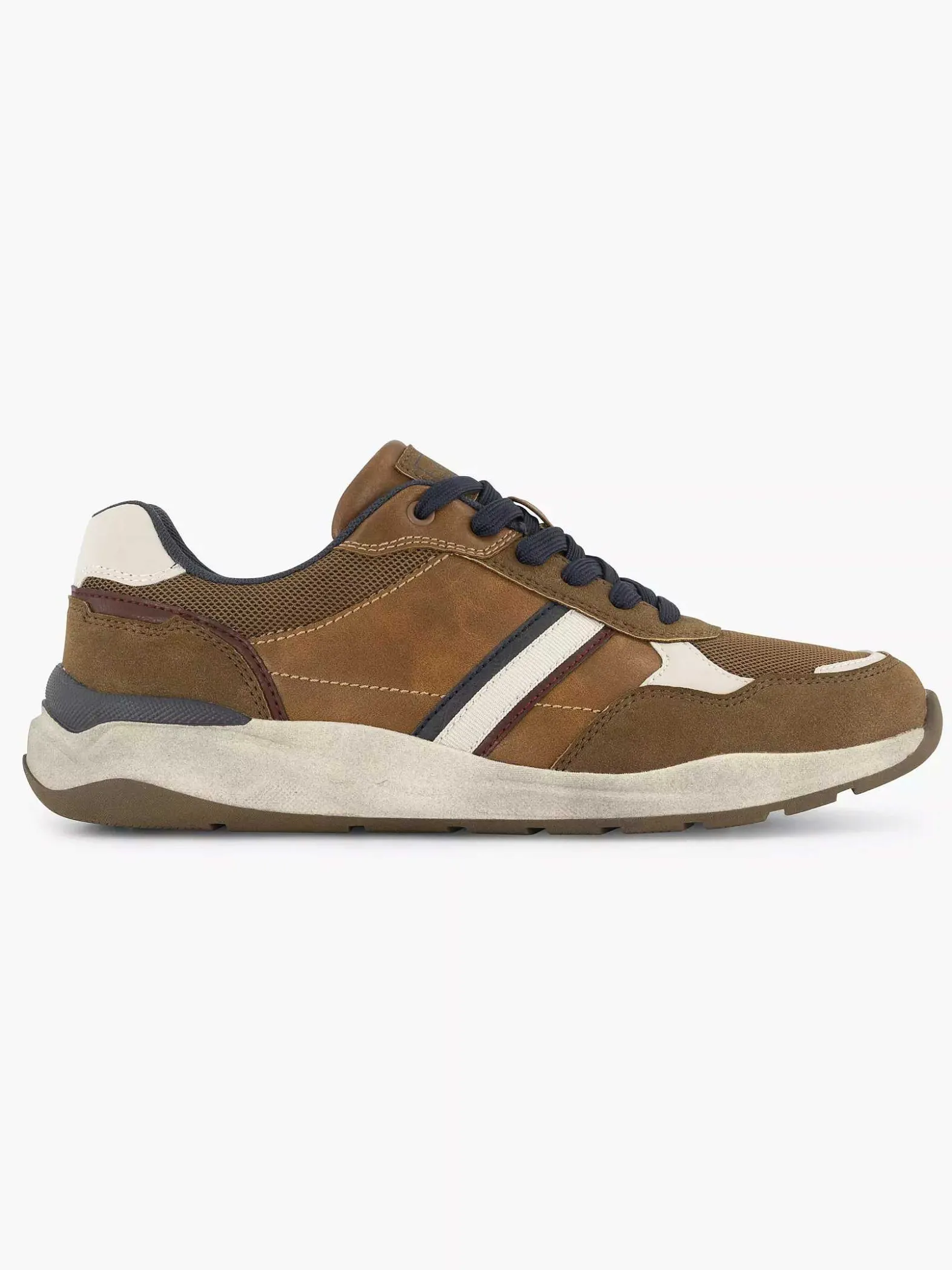 Easy Street Bruine Comfort Sneaker-Heren Sneakers