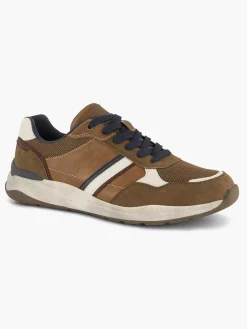 Easy Street Bruine Comfort Sneaker-Heren Sneakers