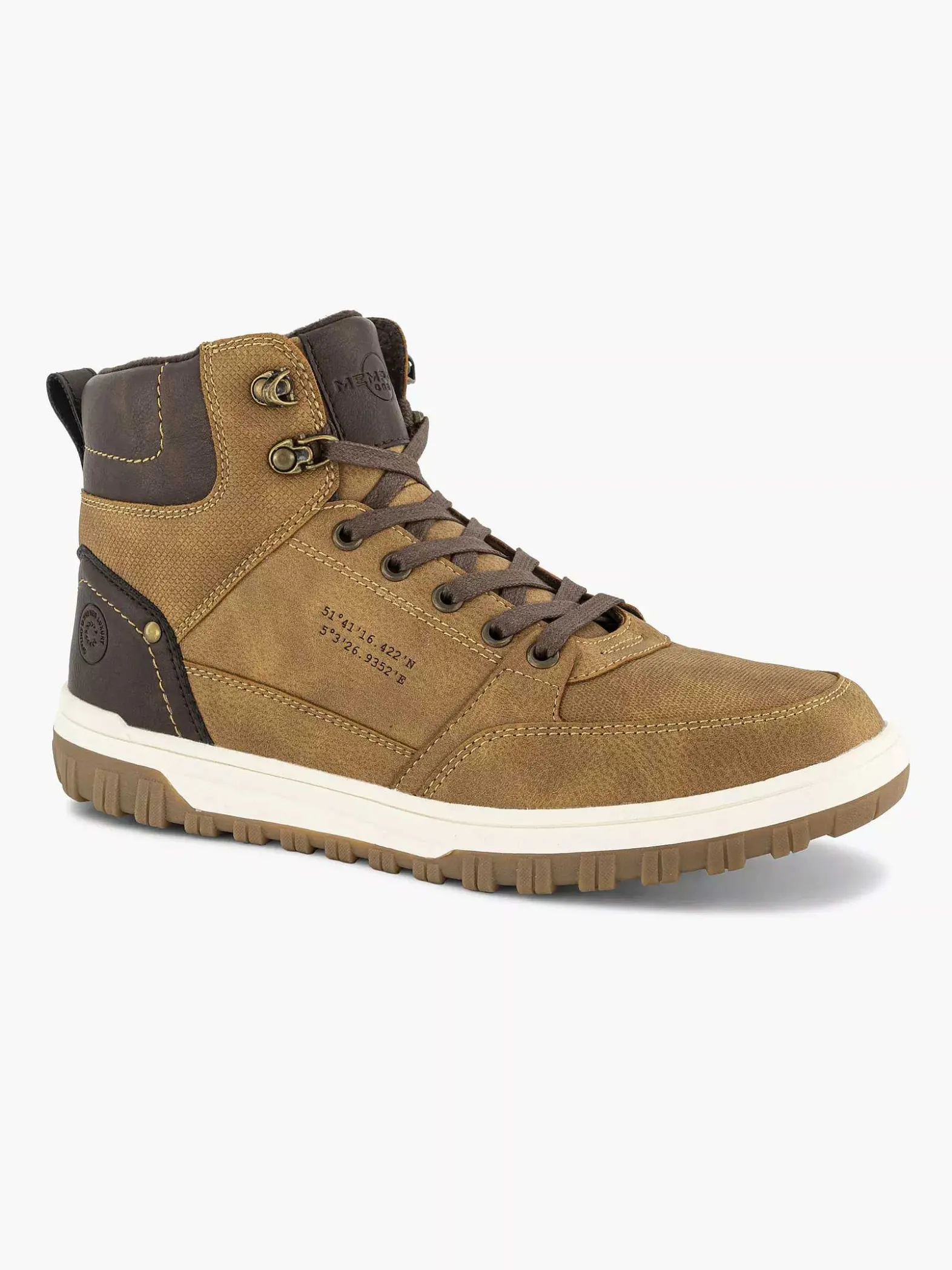 Memphis One Bruine Hoge Sneaker-Heren Sneakers