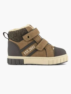 Vty Bruine Hoge Sneaker-Kinderen Jongensschoenen
