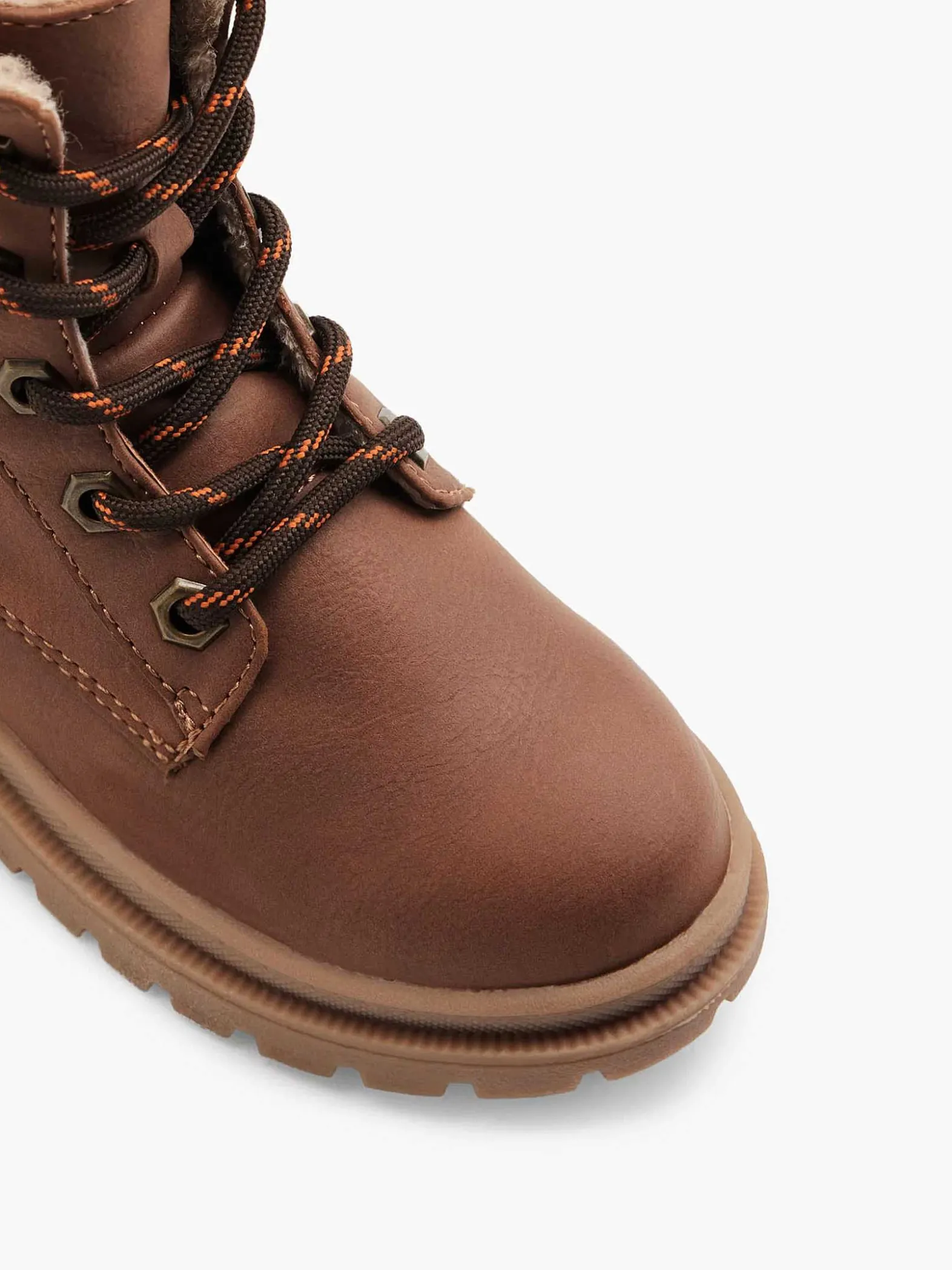 Vty Bruine Hoge Veterboot-Kinderen Jongensschoenen