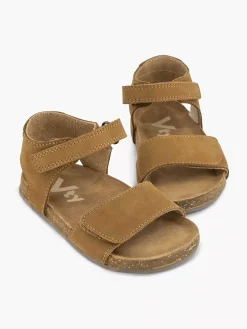 Vty Bruine Leren Sandaal-Kinderen Jongensschoenen