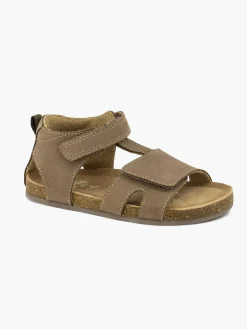 Vty Bruine Leren Sandaal-Kinderen Jongensschoenen