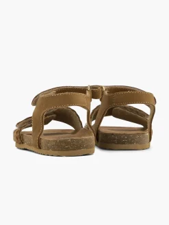 Limelight girl Bruine Leren Sandalen Panterprint-Kinderen Jongensschoenen