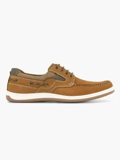 Gallus Bruine Leren Veterschoen-Heren Geklede Schoenen