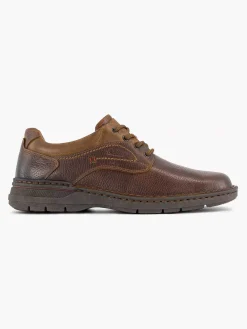 Gallus Bruine Leren Veterschoen-Heren Geklede Schoenen