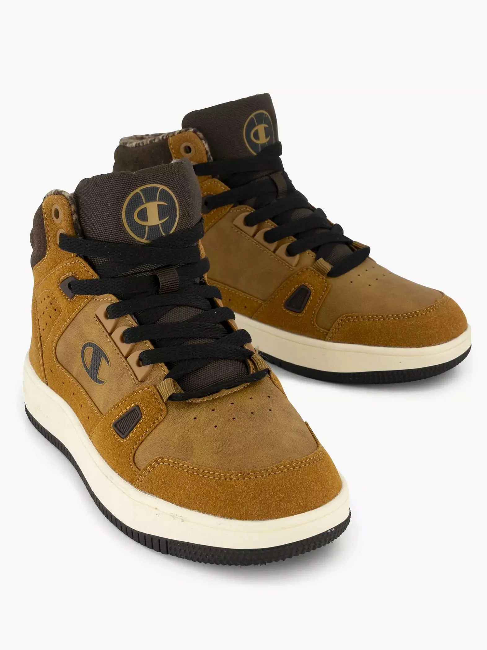 Champion Bruine Rebound Mid Winterized B-Kinderen Jongensschoenen