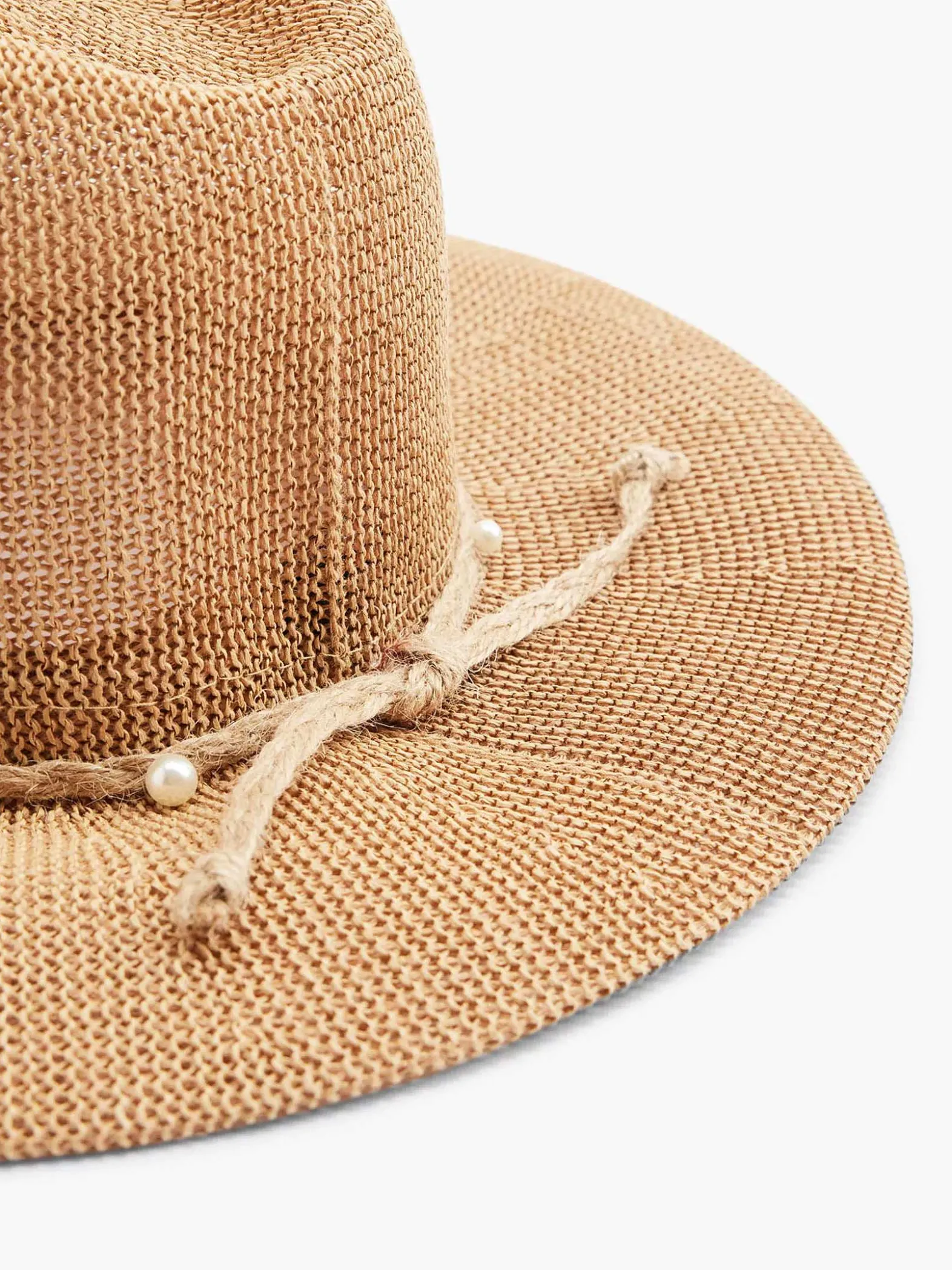Graceland Bruine Rieten Strandhoed-Dames Online Exclusive Accessoires