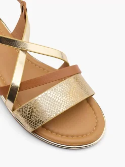 Graceland Bruine Sandaal-Dames Sandalen