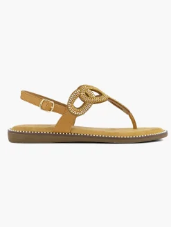 Graceland Bruine Sandaal-Dames Sandalen