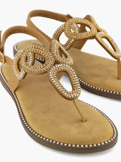 Graceland Bruine Sandaal-Dames Sandalen