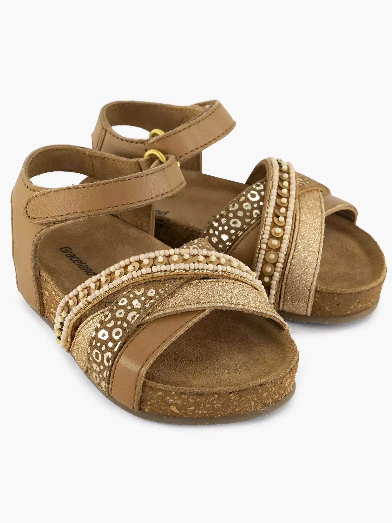 Graceland Bruine Sandaal-Kinderen Babyschoenen