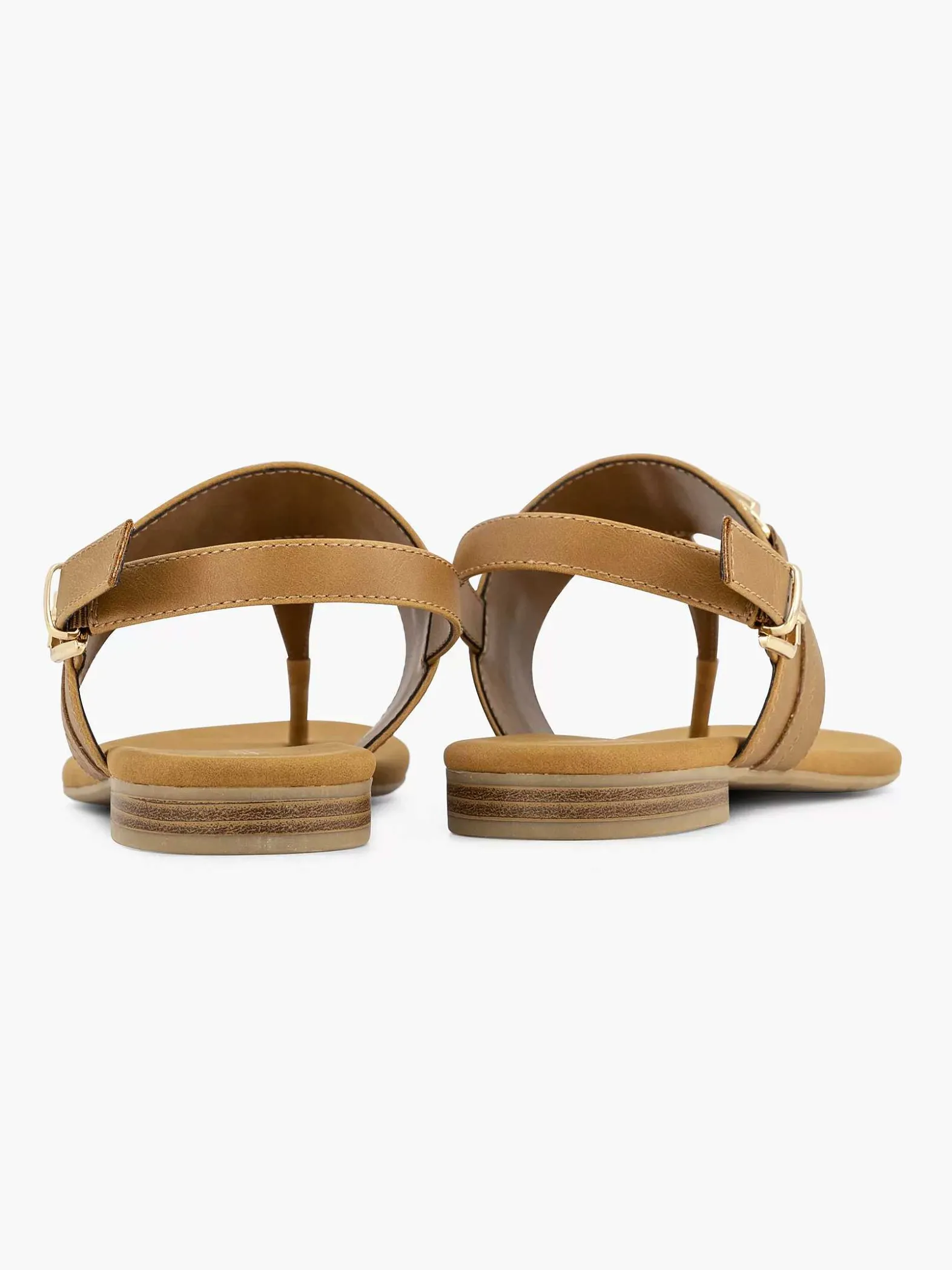 Graceland Bruine Sandaal Sierketting-Dames Sandalen
