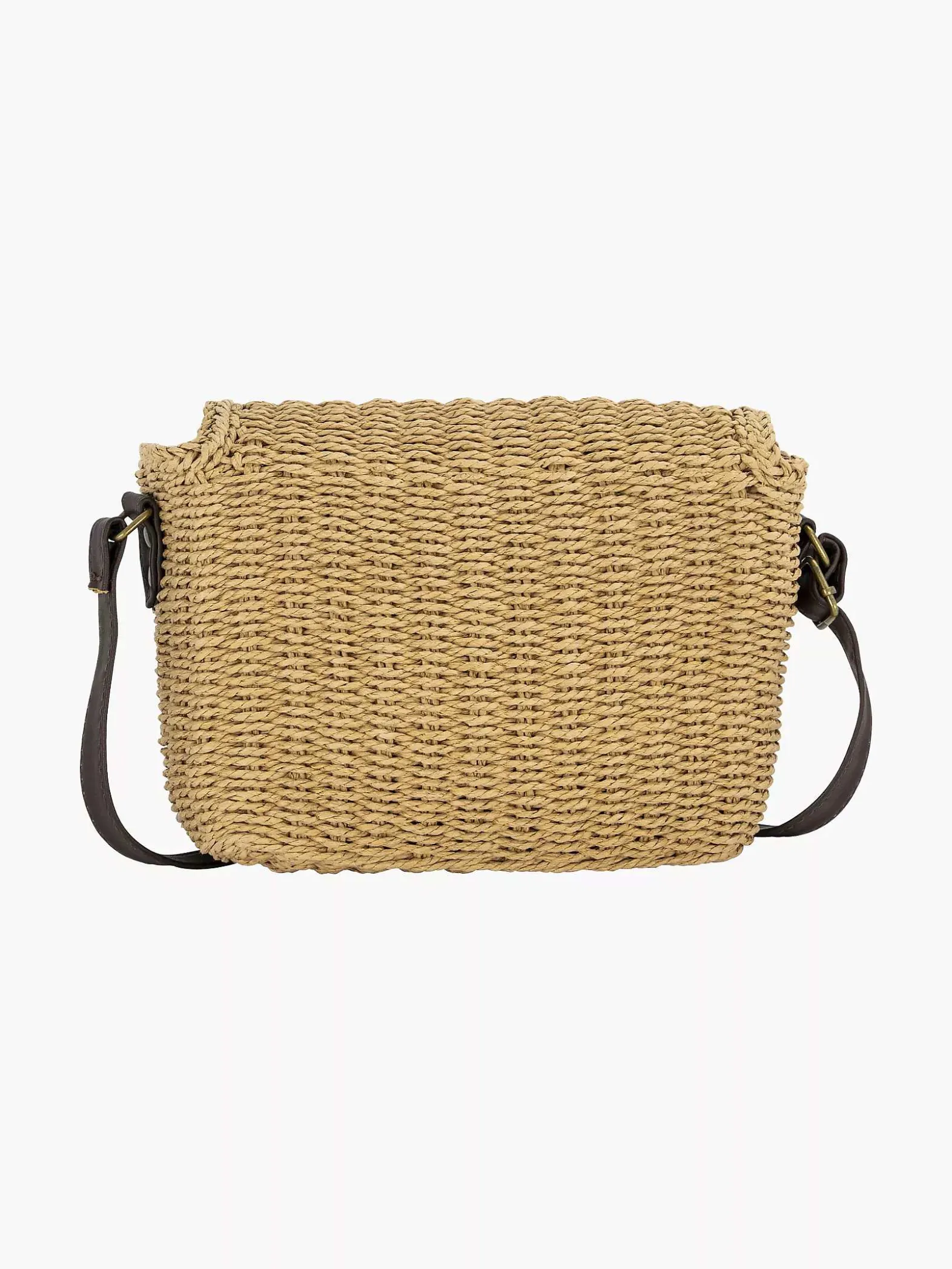 Graceland Bruine Schoudertas Riet-Dames Online Exclusive Accessoires