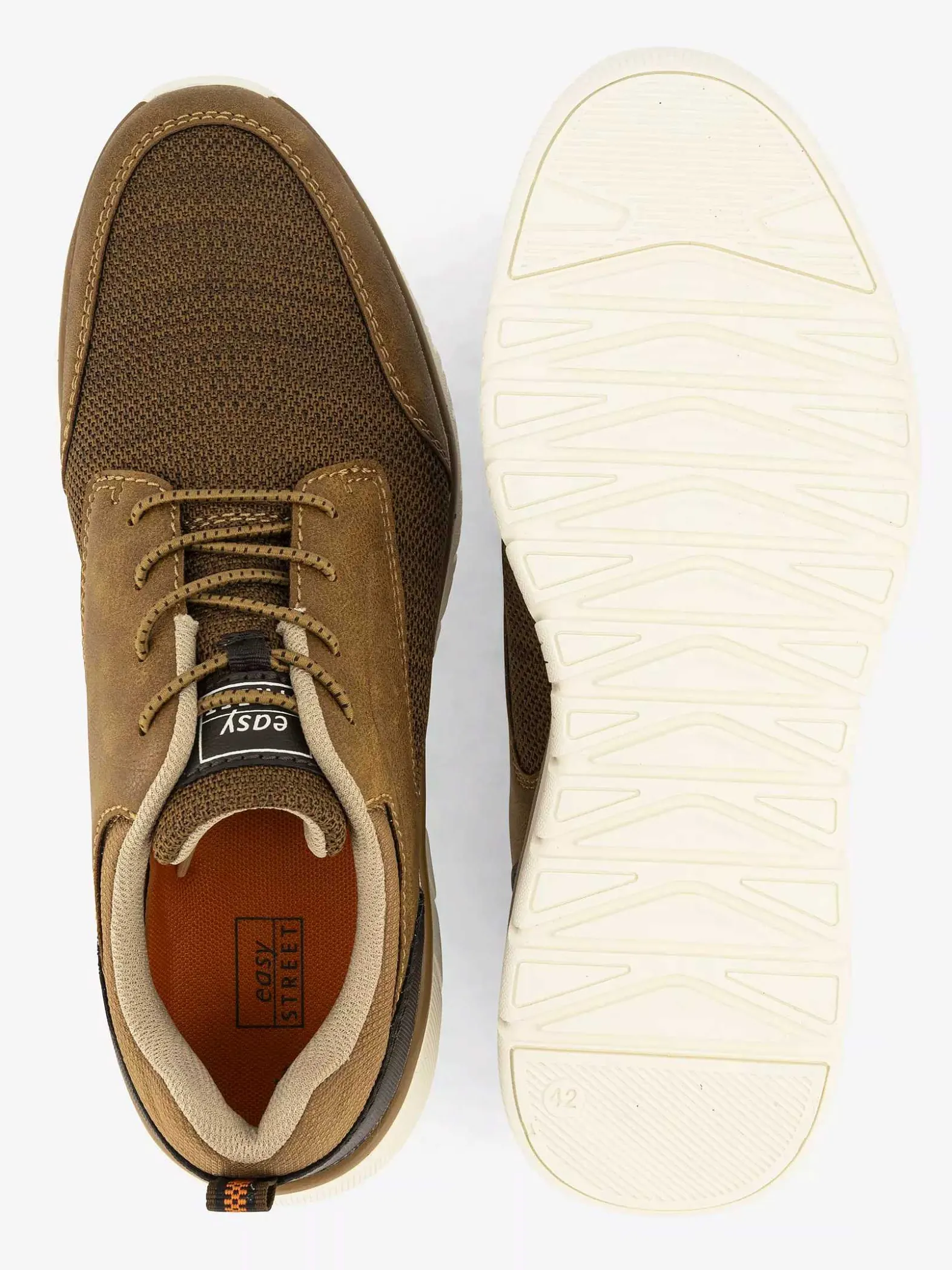 Easy Street Bruine Sneaker-Heren Sneakers