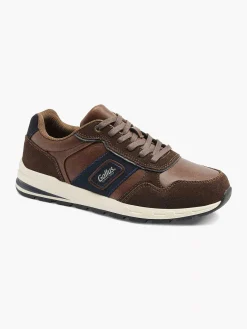 Gallus Bruine Suede Sneaker-Heren Sneakers