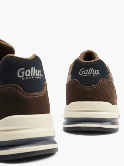 Gallus Bruine Suede Sneaker-Heren Sneakers