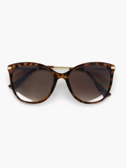 Graceland Bruine Zonnebril Met Panterprint-Dames Online Exclusive Accessoires