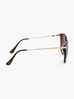 Graceland Bruine Zonnebril Met Panterprint-Dames Online Exclusive Accessoires