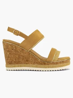 Graceland Camel Sandalette-Dames Sandalen