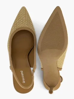 Graceland Camel Slingback-Dames Pumps