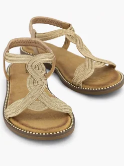 Graceland Champagne Sandaal-Dames Sandalen