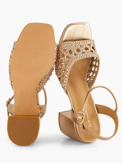 Graceland Champagne Sandalette-Dames Sandalen