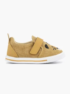 Vty Cognac Canvas Instapper-Kinderen Jongensschoenen