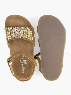 Limelight girl Cognac Leren Sandaal Kralen-Kinderen Jongensschoenen