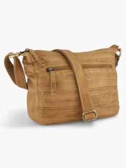 5th Avenue Cognac Leren Schoudertas-Dames Online Exclusive Accessoires