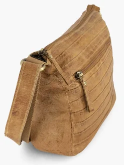 5th Avenue Cognac Leren Schoudertas-Dames Online Exclusive Accessoires
