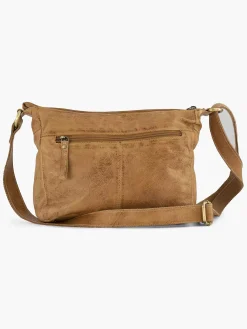 5th Avenue Cognac Leren Schoudertas-Dames Online Exclusive Accessoires