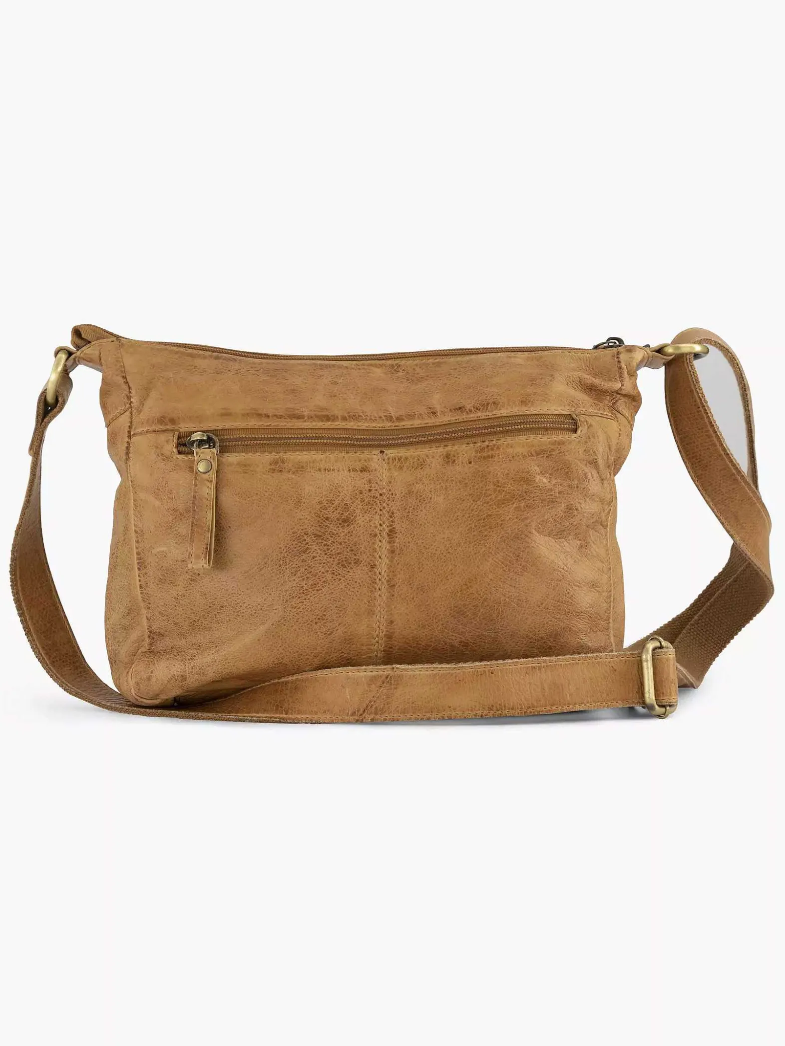 5th Avenue Cognac Leren Schoudertas-Dames Online Exclusive Accessoires