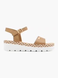 Esprit Cognac Platform Sandaal-Dames Sandalen