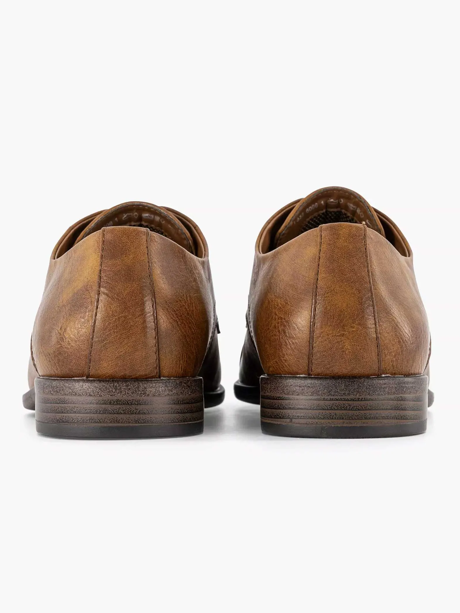 AM SHOE Cognac Veterschoen-Heren Geklede Schoenen