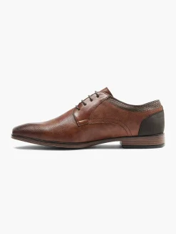AM SHOE Cognac Veterschoen-Heren Geklede Schoenen