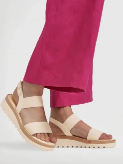 Graceland Creme Platform Sandaal-Dames Sandalen