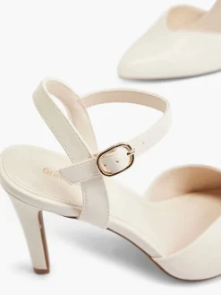 Graceland Creme Pump-Dames Hoge Hakken
