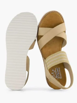 Skechers Creme Sandaal-Dames Sandalen