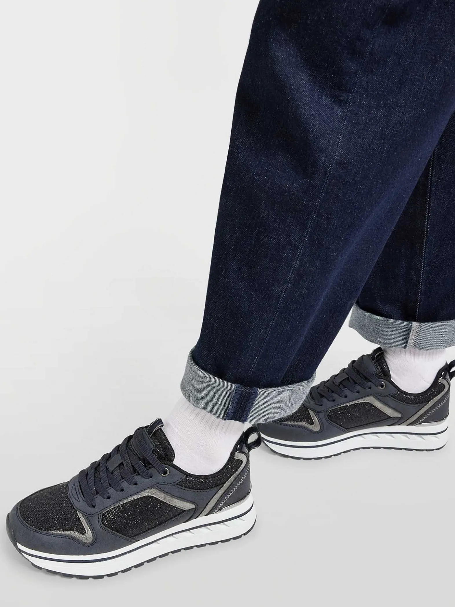 Graceland Donkerblauwe Chunky Sneaker-Dames Sneakers