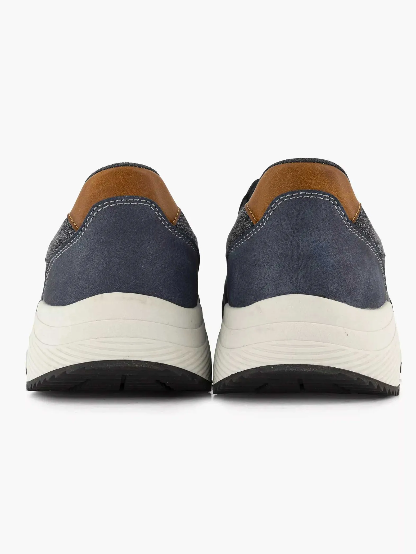 Easy Street Donkerblauwe Comfort Instapper-Heren Geklede Schoenen