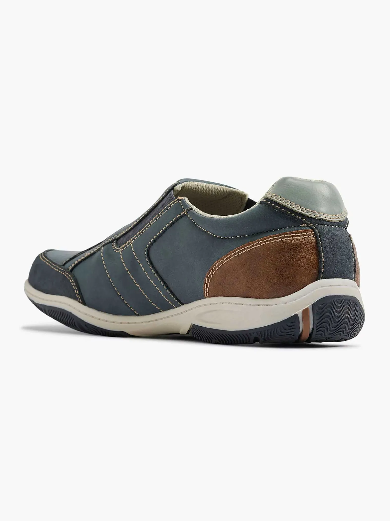 Easy Street Donkerblauwe Comfort Instapper-Heren Instappers